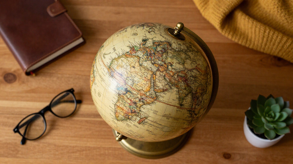 antique globes for office decor
