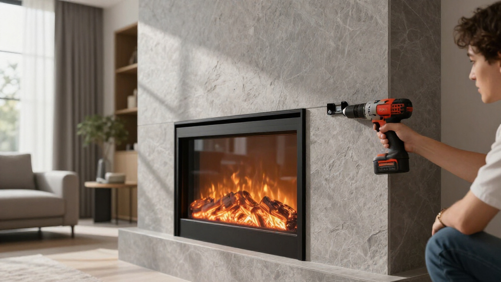 best electric fireplace insert for media wall