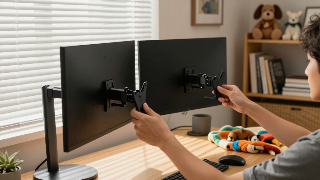 adjustable monitor arms for dual setups
