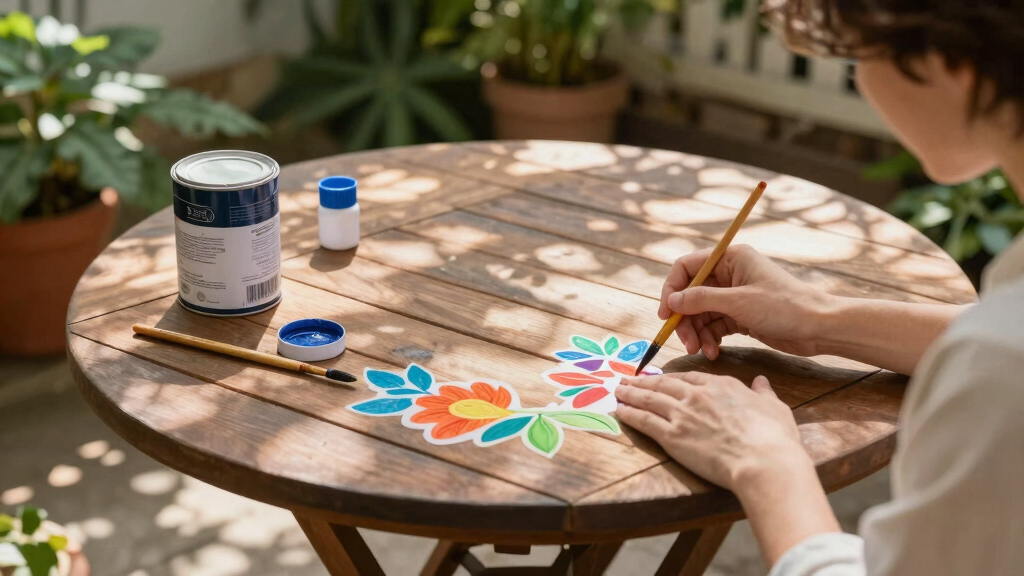 best outdoor patio paints and stencils