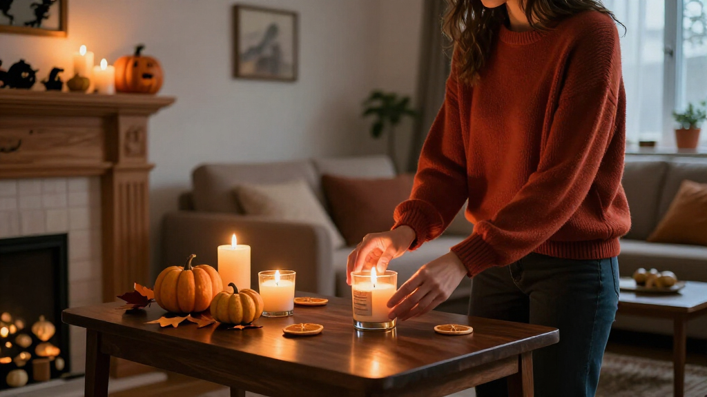 Halloween scented candles