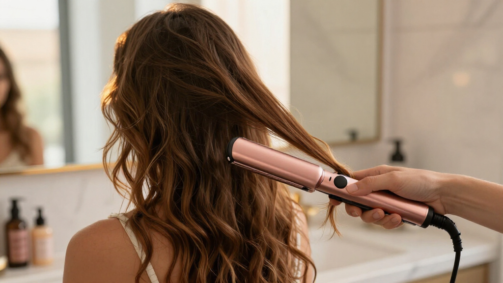 flat iron for curling hair