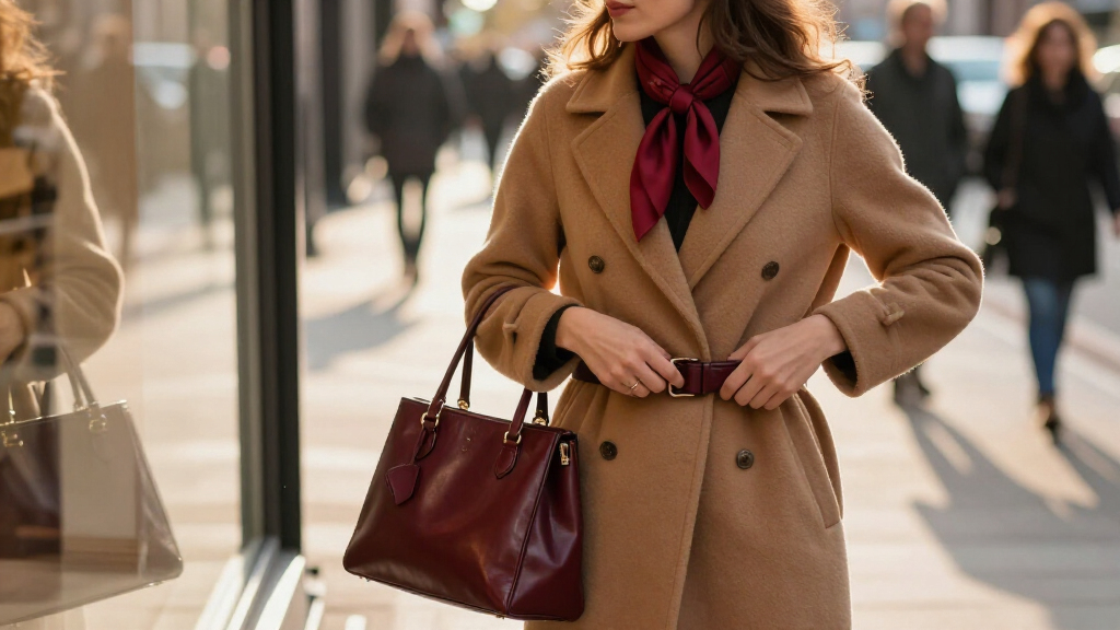 best burgundy fashion accessories
