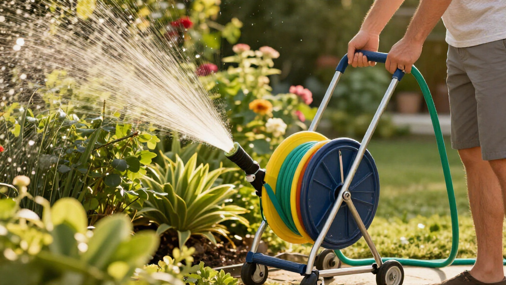 garden hose reel carts