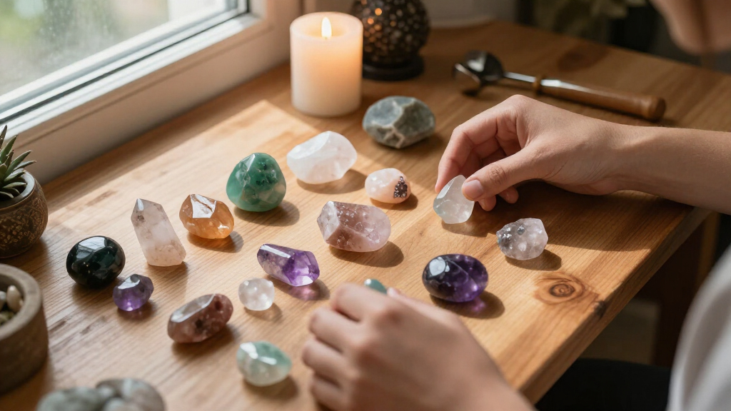 crystal healing sets