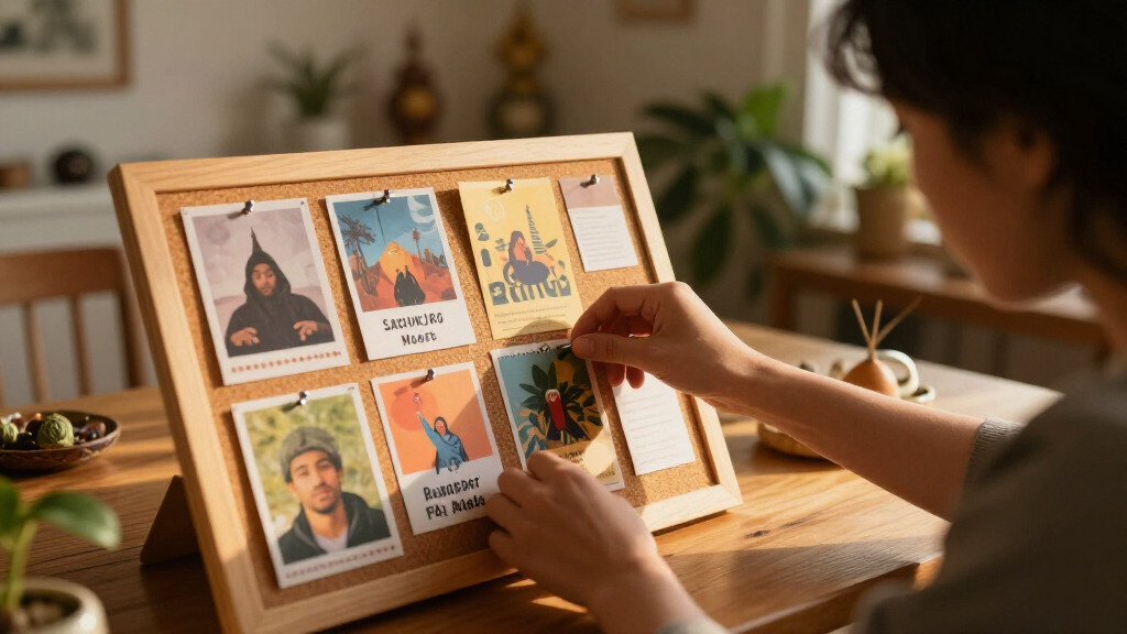 vision board kits with cork backing and pins