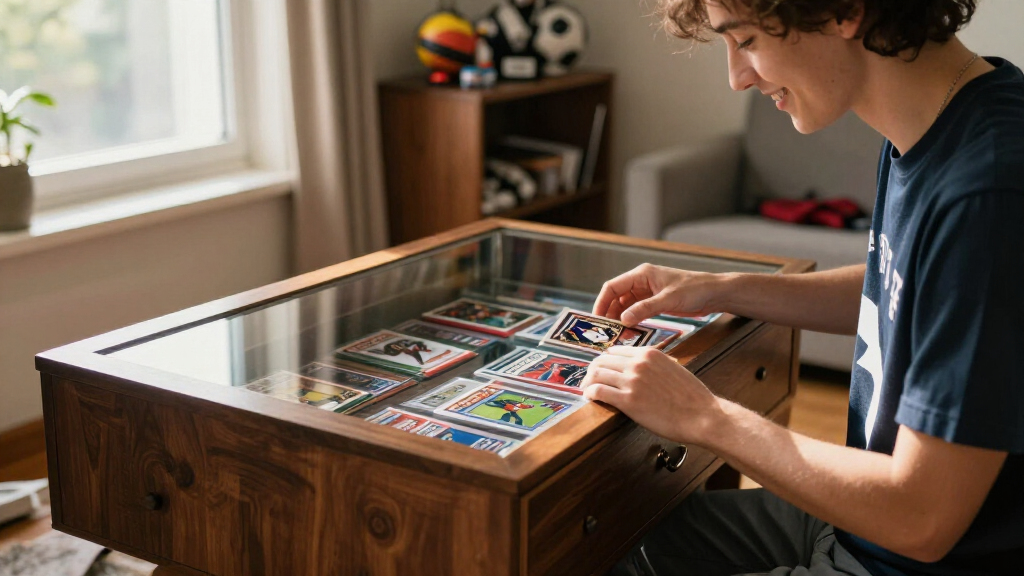 best sports card display cabinet