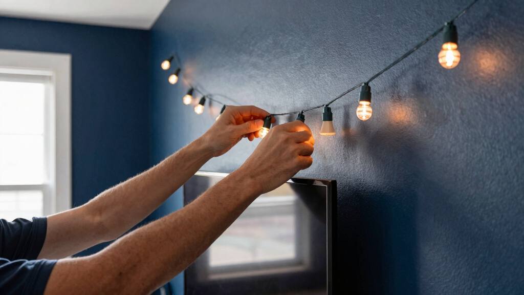 patriotic LED string lights