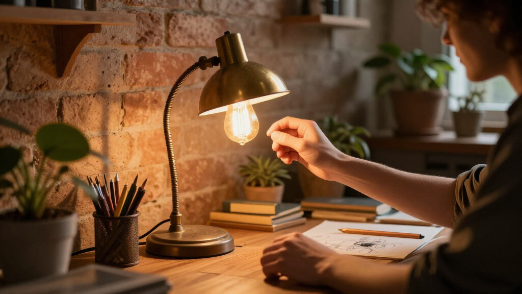 vintage industrial desk lamp