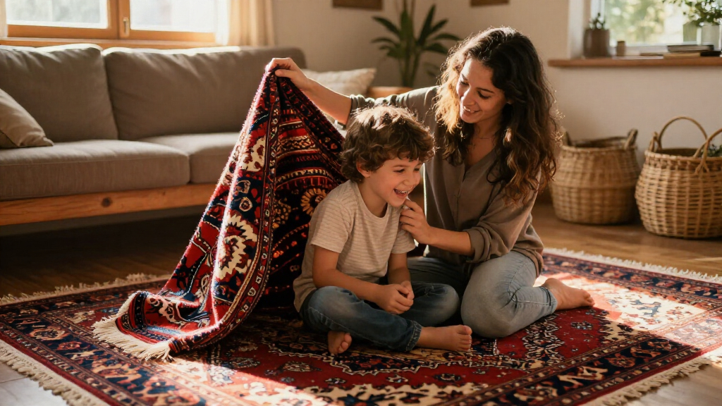 yilong tabriz motif silk carpet