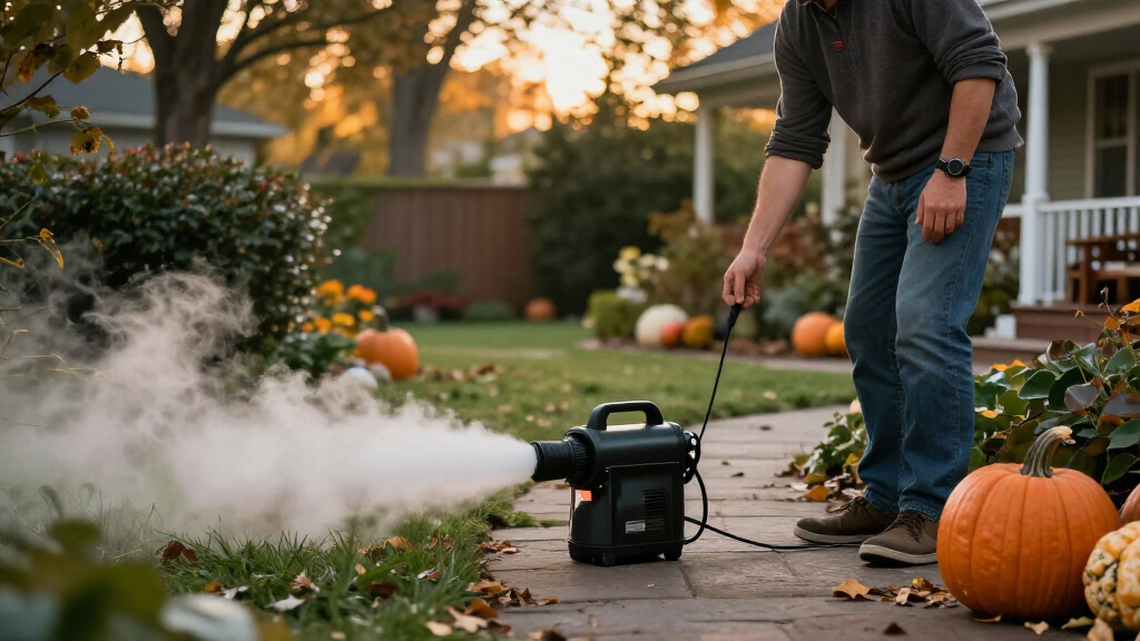 Halloween outdoor fog machines