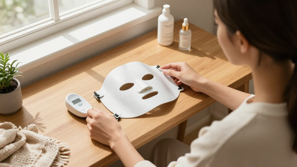 led mask with microcurrent
