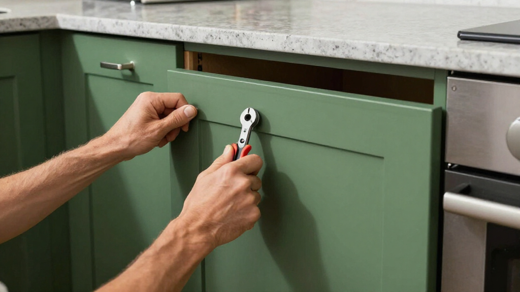 best green kitchen cabinets