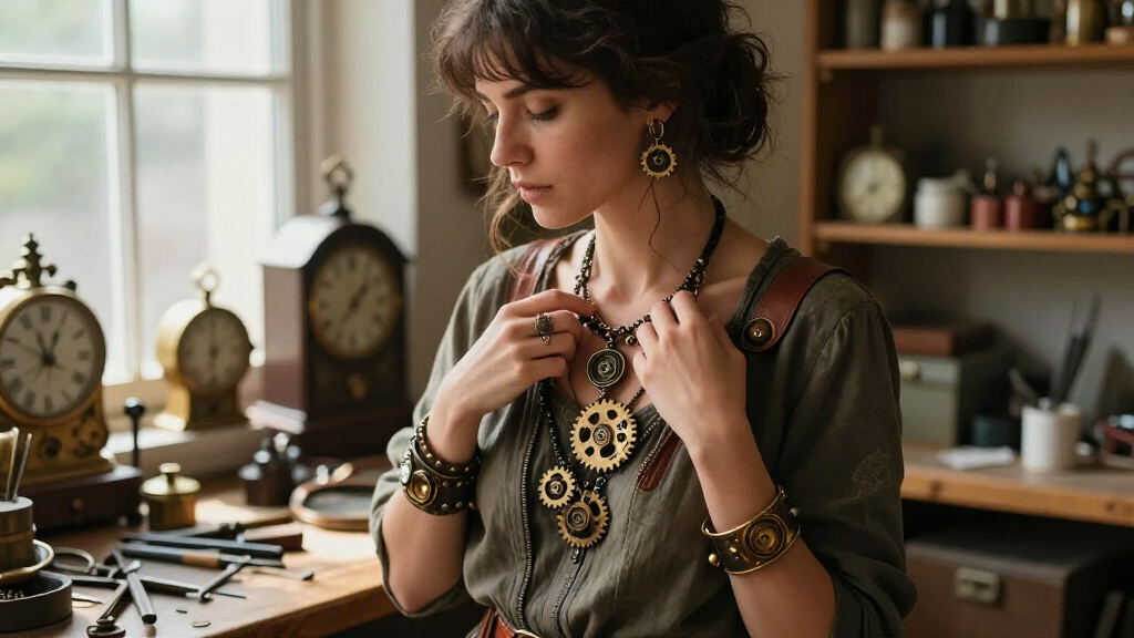 vintage steampunk jewelry