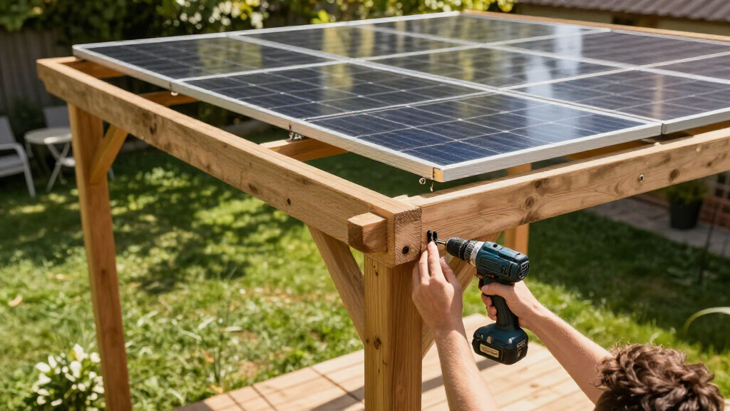 best solar pergola kit for backyard energy projects