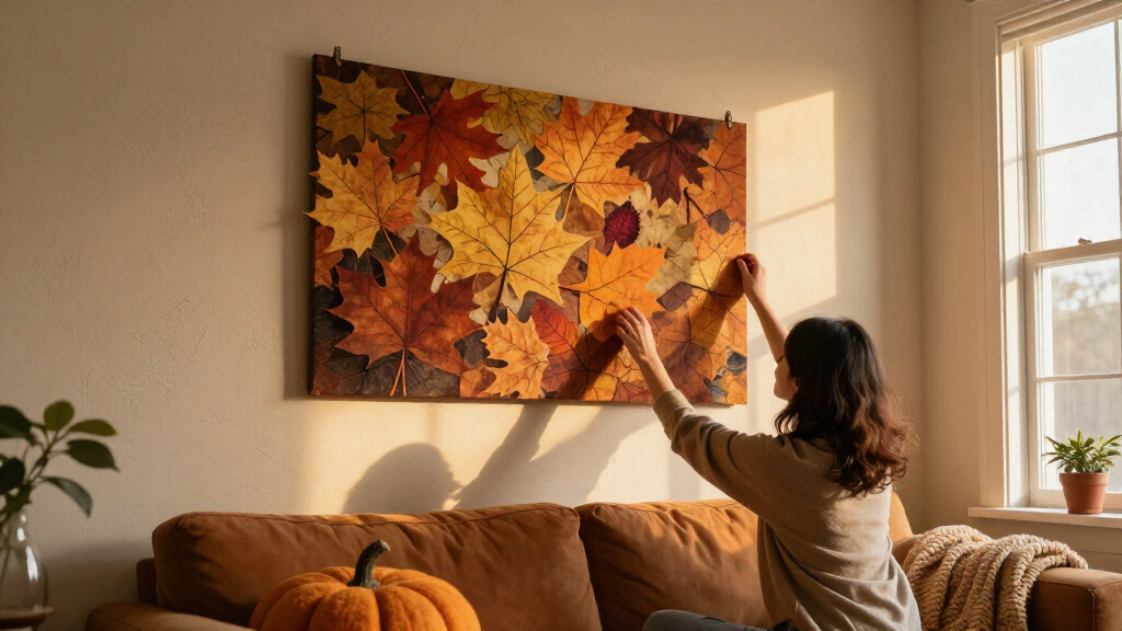 fall-inspired decorative wall art