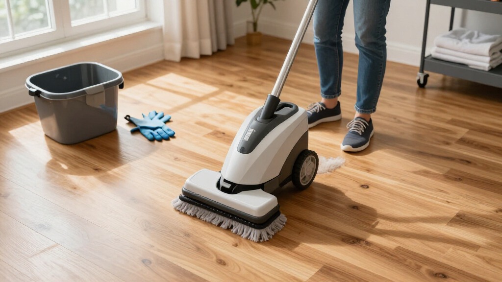 rotary floor scrubber machine