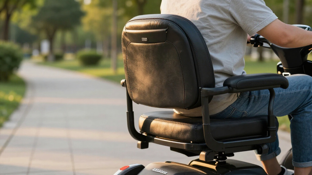 mobility scooter with captain seat comfort