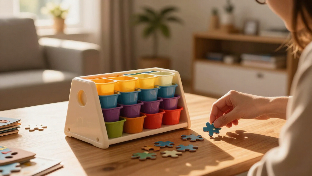 puzzle storage rack
