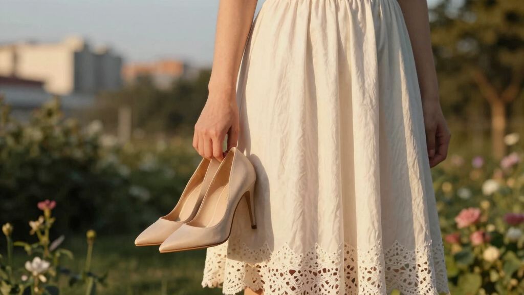 best heels for ivory dresses