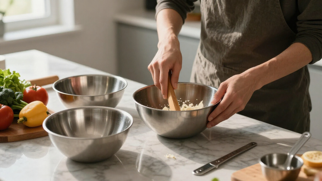stainless steel mixing bowls