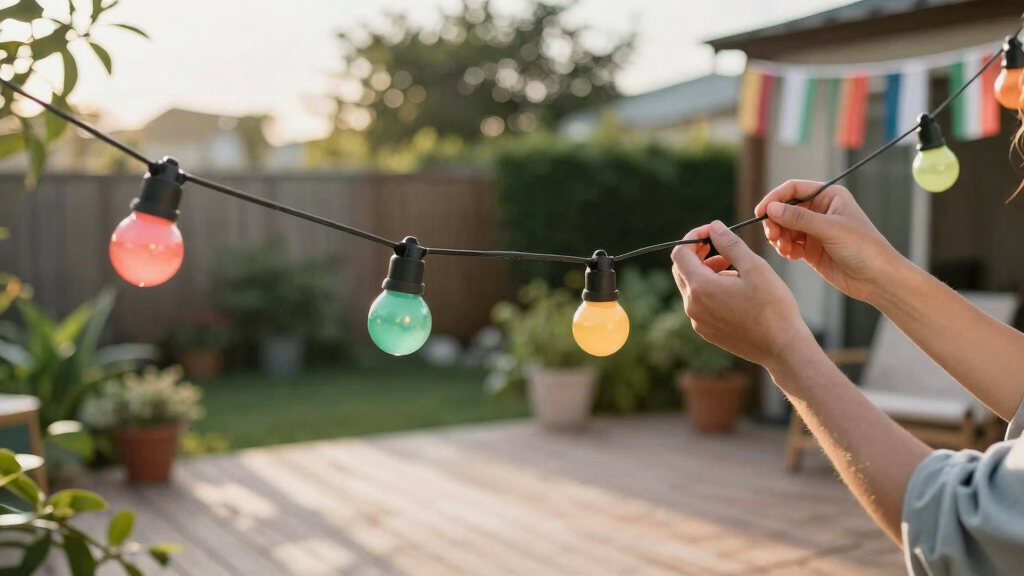 patriotic outdoor string lights
