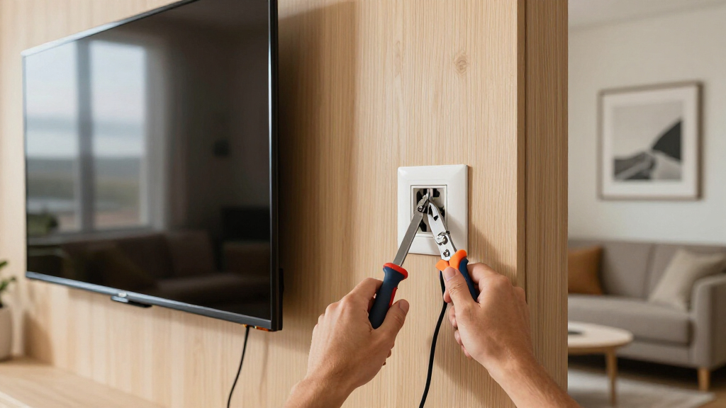 best recessed power kit for wall mounted TV