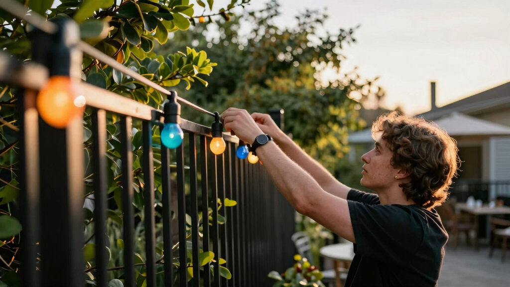 patriotic outdoor string lights