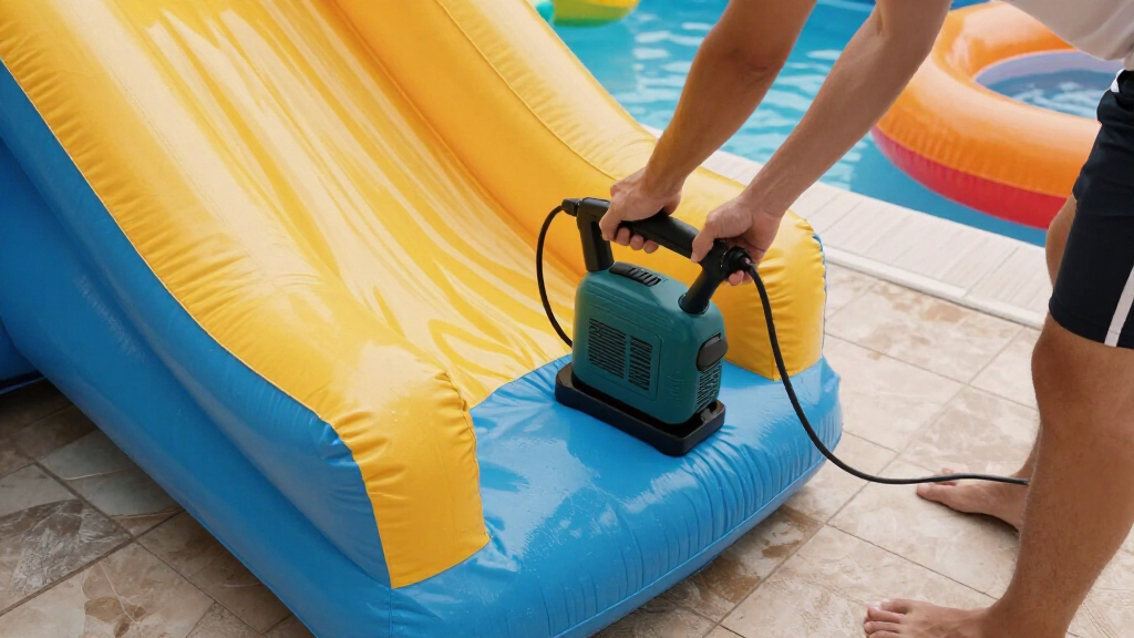 inflatable water park slides