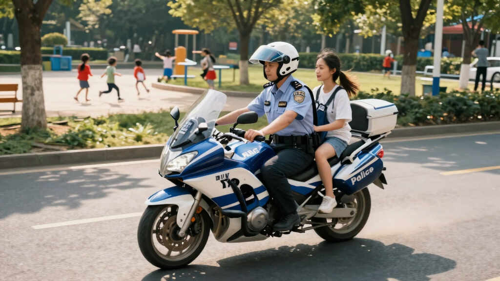 police motorcycle ride on for kids