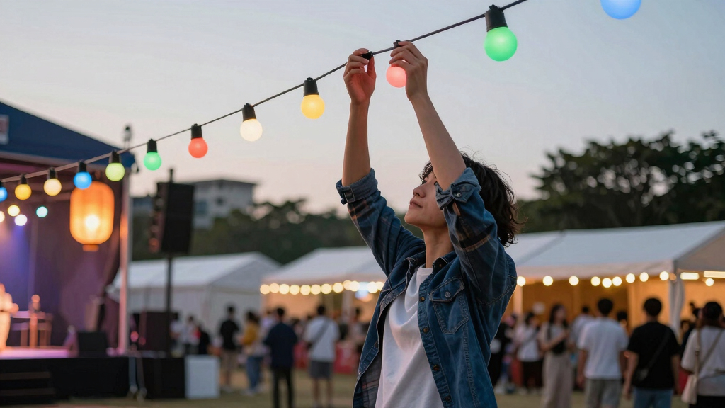 outdoor festival lighting