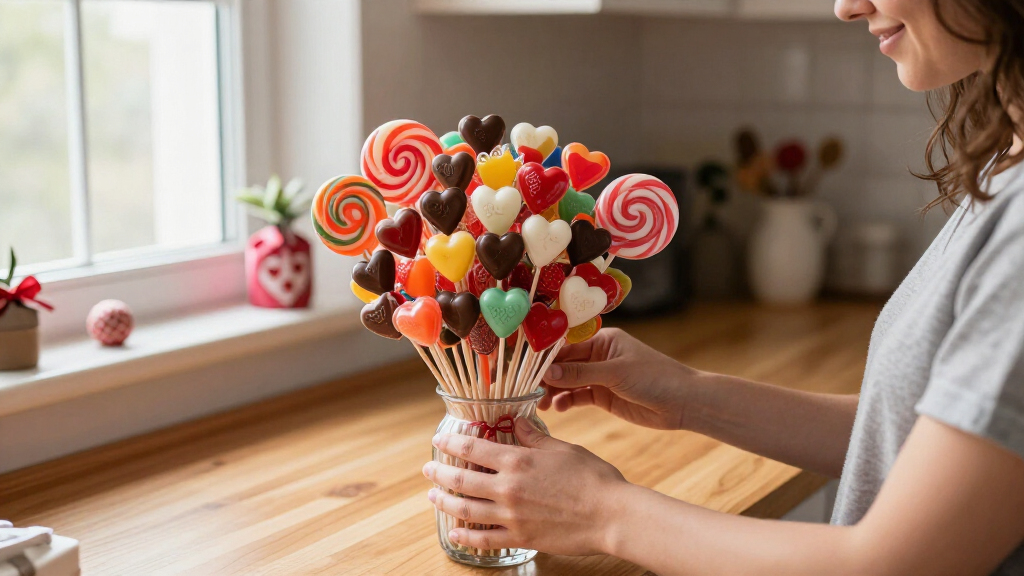 buy custom candy bouquet for valentines