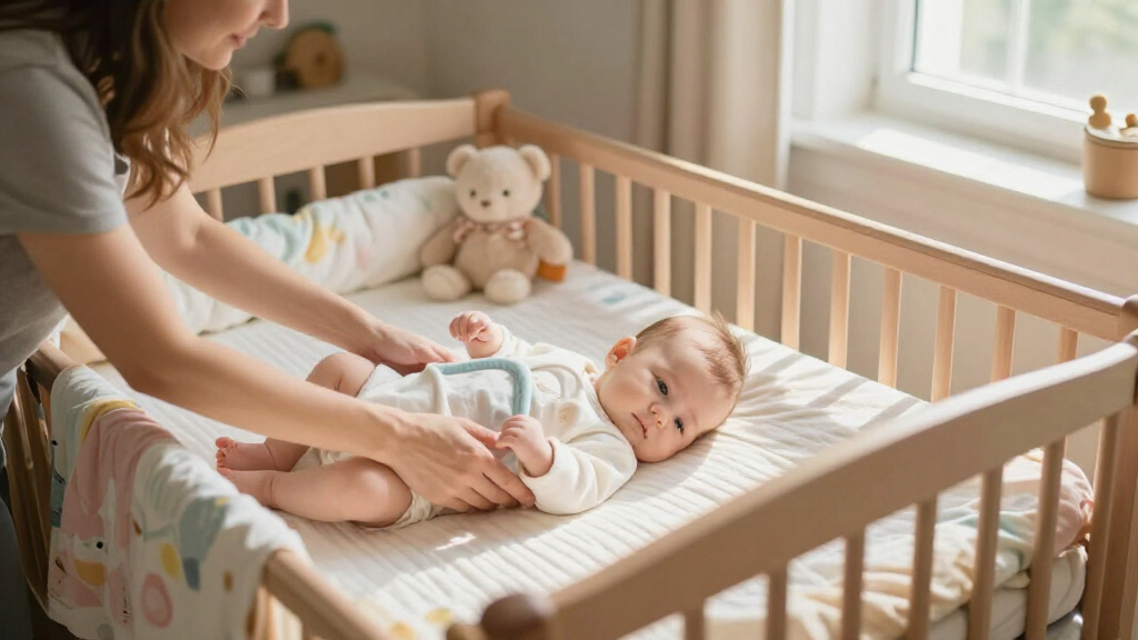 mini crib with mattress
