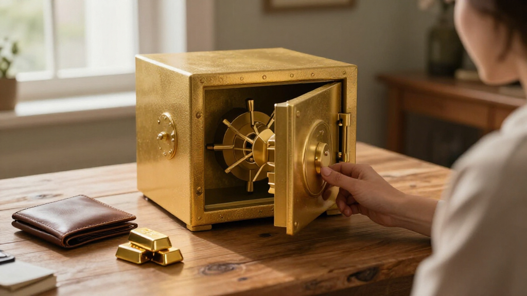safe with reinforced hinges and pry resistance