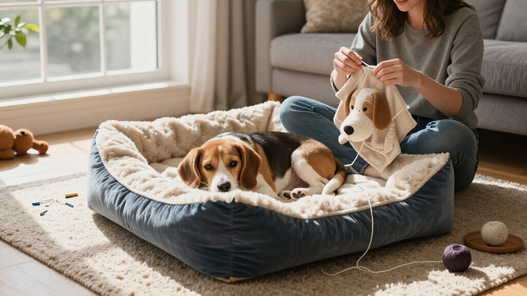 dog beds for beagles to cuddle in