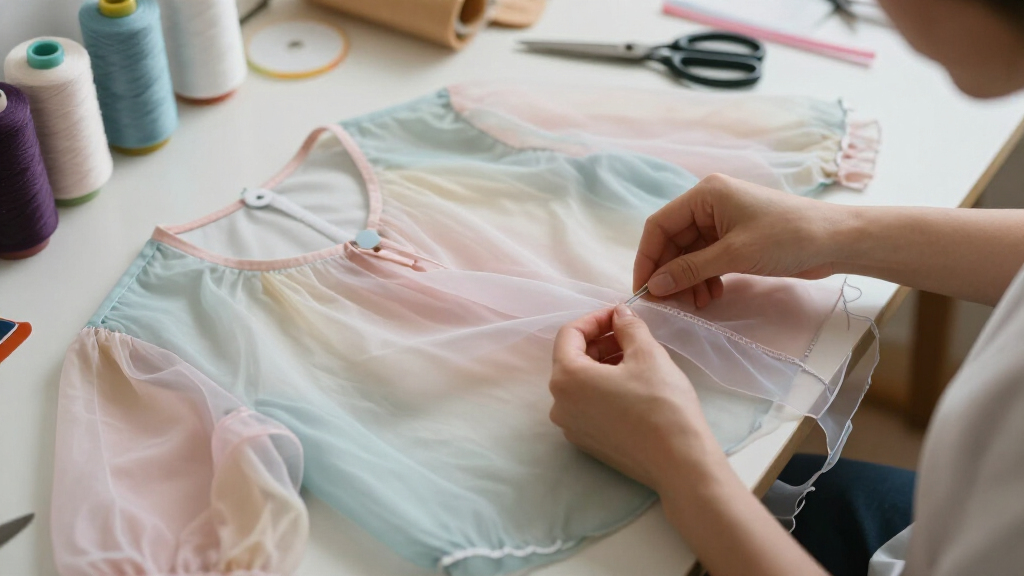 best raw-edge organza blouses
