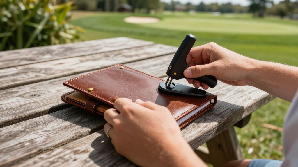 best leather golf journal