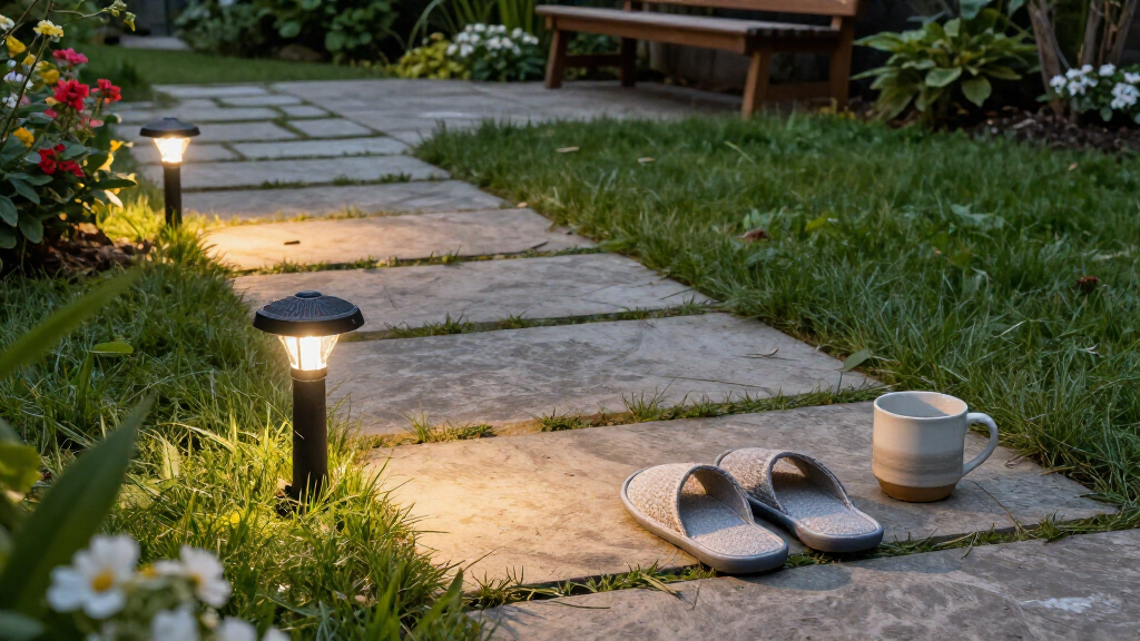 solar garden path lights