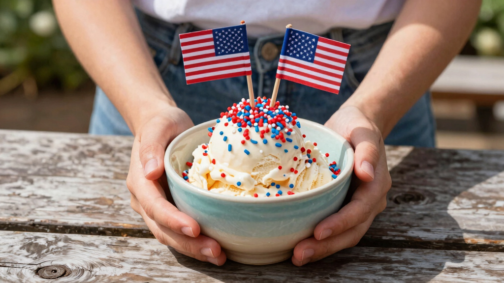 patriotic ice cream toppings