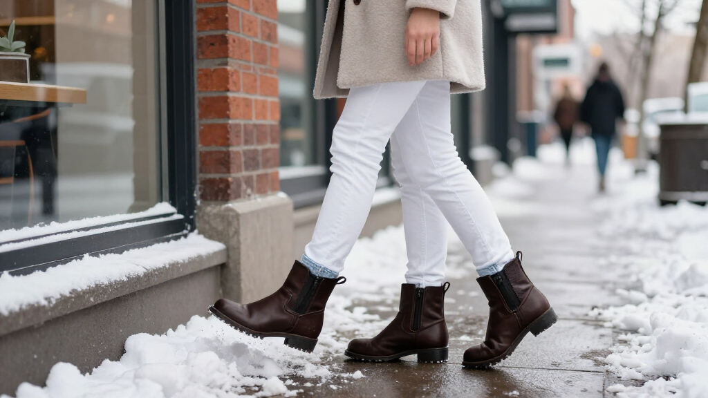 best winter shoes for white jeans