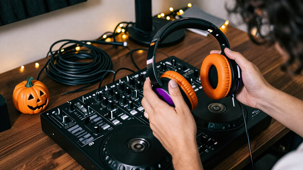 Halloween DJ headphones
