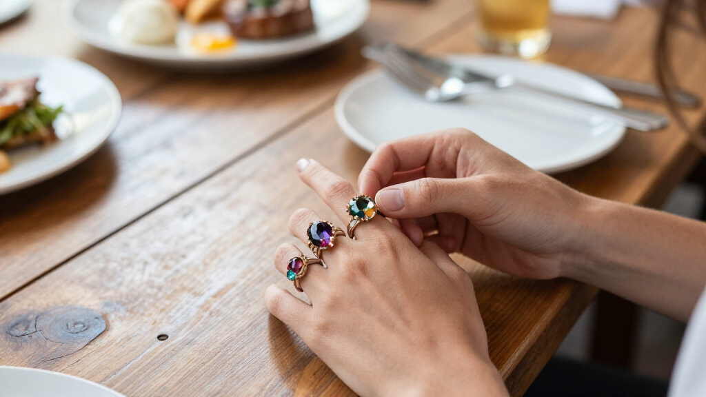 gemstone cocktail rings