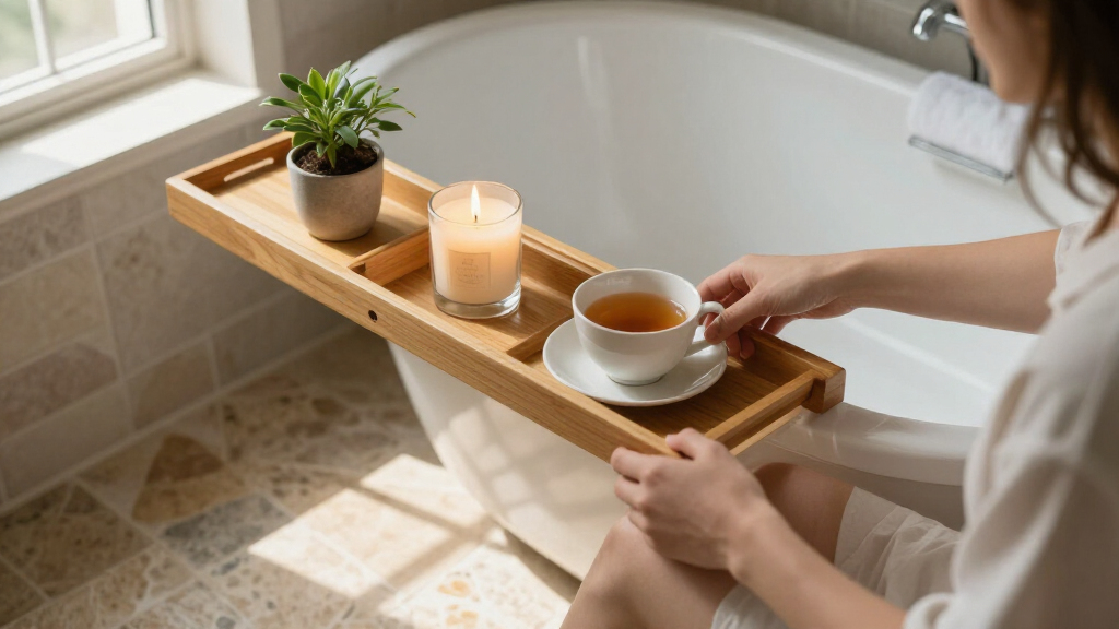 best freestanding bathtub tray caddy