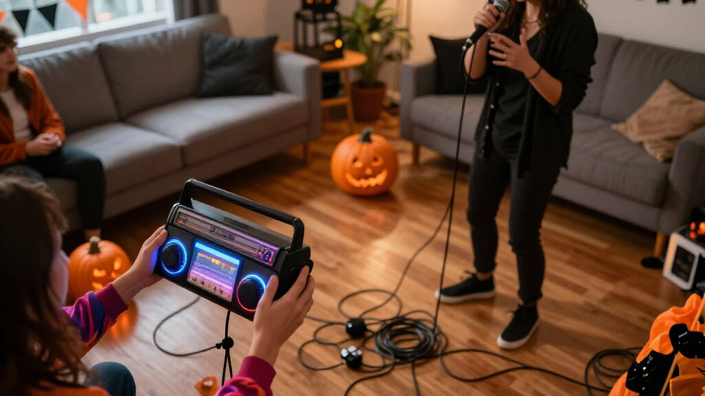 Halloween karaoke machines