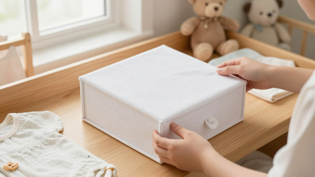 best linen baby keepsake boxes