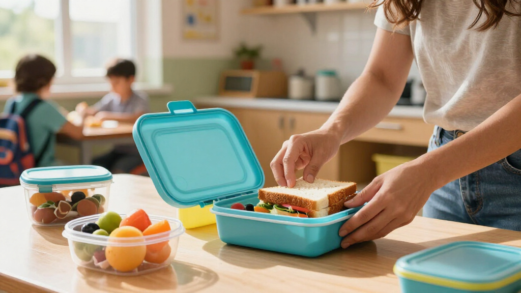 school lunch food containers
