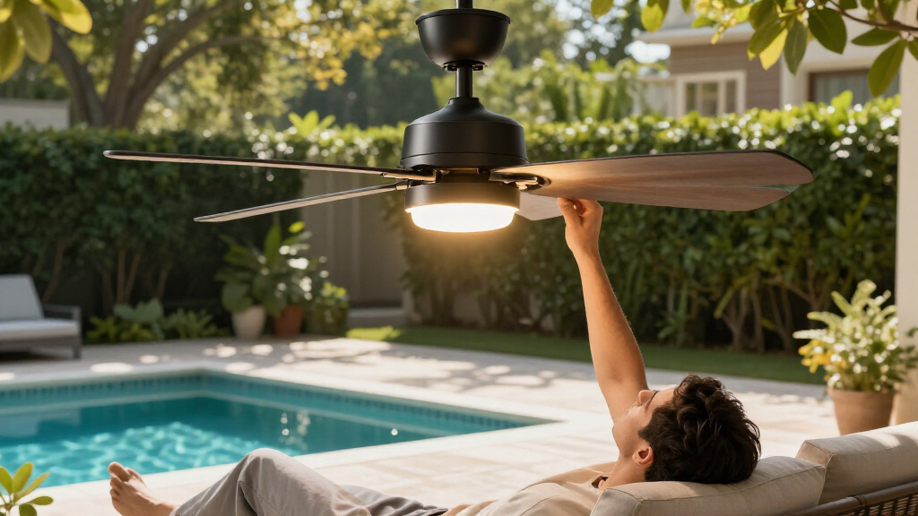 outdoor ceiling fans with lights