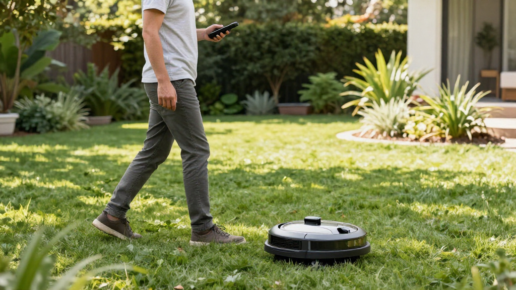 robotic lawn mower for 14 acre