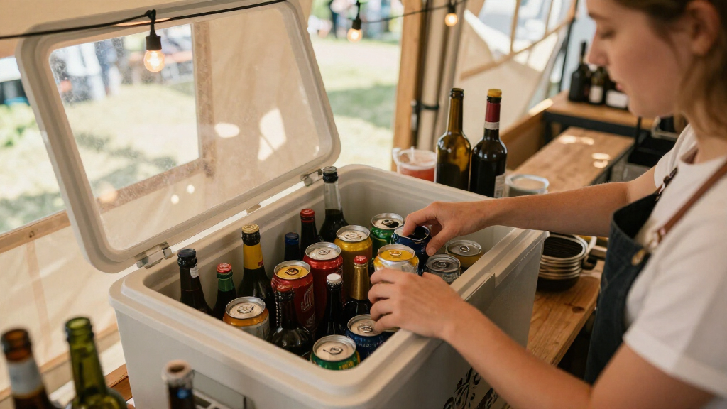 best back bar cooler for festival beverage service