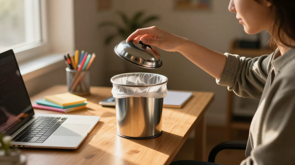 desk trash cans mini